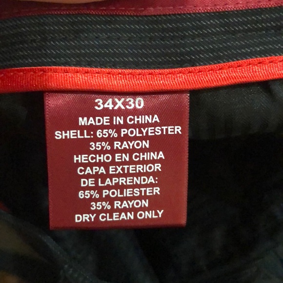 NWT Men’s pinstripe dress pants 34x30 - Picture 5 of 5